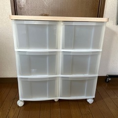 キャスター付き チェスト 3段の画像