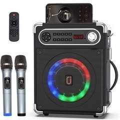 JYX スピーカーセット 拡声器 ワイヤレスマイク２本 Blue...