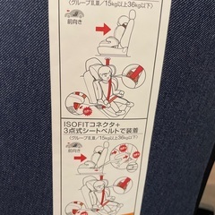 ジュニアシート　ISOFIX対応の画像