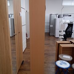 ★ジモティ割あり★  CDラック ナチュラルブラウン H180×D30×W15 クリーニング済み MT1368の画像