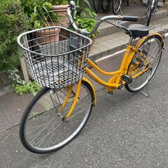 自転車（中古）＋空気入れの画像