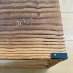 焼杉　木製小物入　2段小引き出し　レトロ　の画像