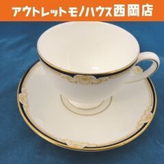 ウェッジウッド キャベンディッシュ カップ&ソーサー 金彩 ホワ...