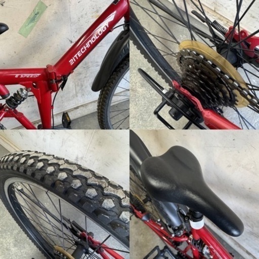 373□岐阜発　△ 21 TECHNOLOGY / 折りたたみ / マウンテンバイク / 6段変速 / 26インチ / 走行確認 / 6速が入りません / 現状品　R6.1/9□