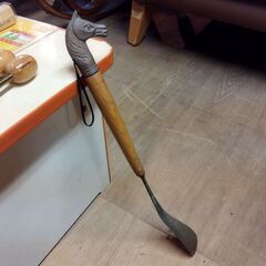 真鍮 靴べら くつべら シューホーン アンティーク 馬グッズ　/HJ-0148 2F北の画像