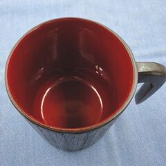 ② 未使用 漆器蔵 マグカップ 會津野 カップ ソーサー スプーン 3点セット 西岡店の画像