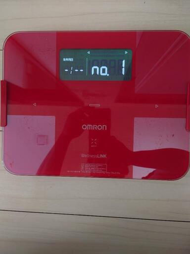 ☆値下げ！☆ オムロン 体組成計 カラダスキャン HBF-252F レッド OMRON 体重計
