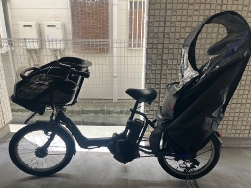 子供乗せ電動自転車 YAMAHA ヘルメット カバー付き