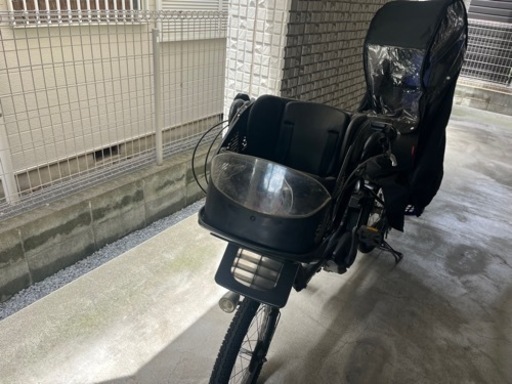子供乗せ電動自転車 YAMAHA ヘルメット カバー付き 