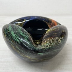 【中古品】ガラス 灰皿 カメイガラス 昭和レトロ 喫煙グッズ オ...