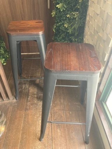 1日限定値下げ　ハイスツールカウンターチェア4つセット