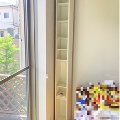 IKEAの縦長の本棚　白　GNEDBY グネドビー