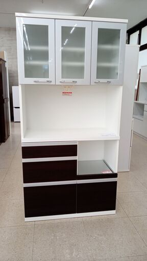 ★ジモティ割あり★ Takahashi works レンジボード ブラウン H180×D40×W89 クリーニング済み TJ6126