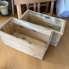 りんご箱 木箱 ２つ