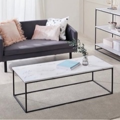 大理石テーブル　センターテーブルの画像