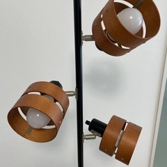 【美品】ルームスタンドライトLED高さ約150㎝、幅約27㎝、コードの長さ約205㎝の画像