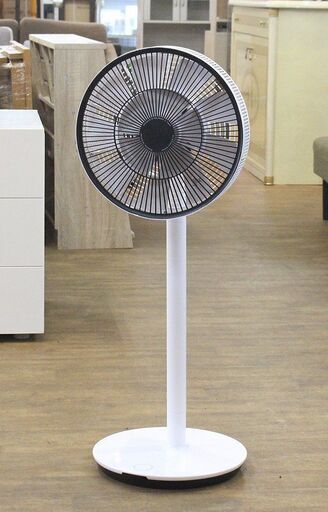 (Y)北大前! 札幌 引取 BALMUDA バルミューダ GreenFan LE 扇風機 EGF-1400-WK ホワイトxブラック 2019年製 グリーンファン リモコン欠品 1026474