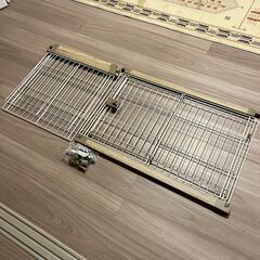 アイリスオーヤマ 犬 サークル  ケージ ウッディシステムサークル SWS-900 ナチュラルの画像