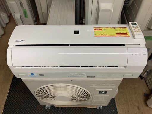 K05321　シャープ　2017年製　中古エアコン　主に8畳用　冷房能力　2.5KW ／ 暖房能力　2.8KW