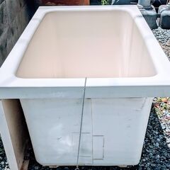 ◆中古◆浴槽◆INAX◆1200サイズ◆公団用 据え置きタイプ◆1方全エプロン(前)◆右排水◆和洋折衷タイプ◆色：ミスティアイボリー◆の画像