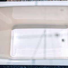 ◆中古◆浴槽◆INAX◆1200サイズ◆公団用 据え置きタイプ◆1方全エプロン(前)◆右排水◆和洋折衷タイプ◆色：ミスティアイボリー◆の画像