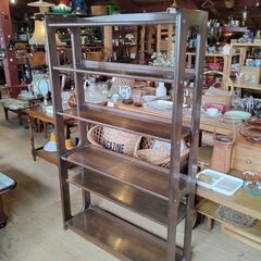 ヴィンテージ レトロ 収納棚 棚 飾り棚 木製 /MJ-0827 南