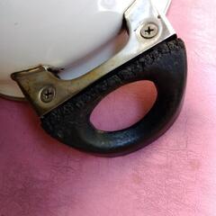 レトロなホーローのお鍋　生活雑貨 調理器具の画像