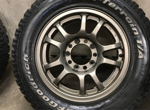 お取引終了⭐︎　215/70R16 BFグッドリッチT/Aタイヤ16×5.5J±0 PCD139.7 5H 5ZIGENアルミホイール ⭐︎　4本