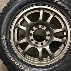 お取引終了⭐︎　215/70R16 BFグッドリッチT/Aタイヤ16×5.5J±0 PCD139.7 5H 5ZIGENアルミホイール ⭐︎　4本　の画像