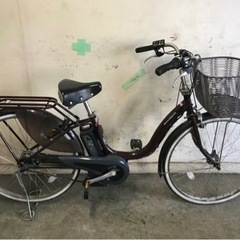 384□岐阜発　△YAMAHA PAS Natura/電動アシスト自転車/26インチ/3段変速/ブラウン/アシスト走行確認/鍵付き/現状品　R5.10/10□v