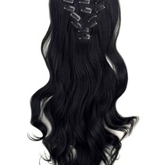 新品付け髪　ブラック　未使用の画像