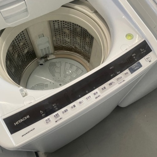 洗濯機　日立　8kg 2020年
