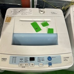 早い者勝ち大セール‼️‼️＋ご来店時、ガン×2お値引き‼️AQUA(アクア) 2015年製 6.0kg 洗濯機🎉