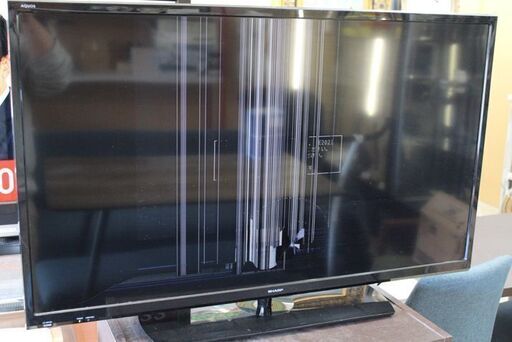 完全ジャンク 液晶割れ シャープ 液晶テレビ LC-40H30 完全現状販売 2016年製 リモコン無し