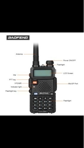 BAOFENGアマチュア無線機UV5R
