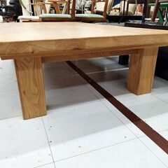 ダイニングテーブル 幅150cm×高さ33.5cm×奥行90cm 木材 食卓テーブル 座卓 ローテーブル 作業台 テーブル 苫小牧西店の画像