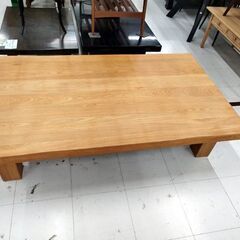 ダイニングテーブル 幅150cm×高さ33.5cm×奥行90cm 木材 食卓テーブル 座卓 ローテーブル 作業台 テーブル 苫小牧西店の画像
