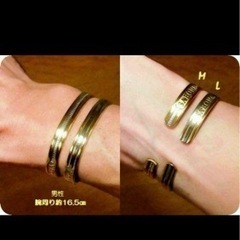 🇬🇧新品訳あり① SABONA LONDON ブレスレットバングル K24 GoldⓂ️サイズの画像