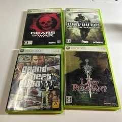 【通電未確認品】XBOX 360ソフト×4  