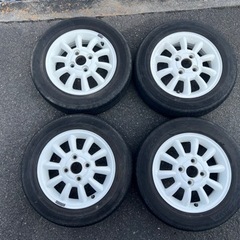 ワタナベ 165/65R13 タイヤ、アルミホイール