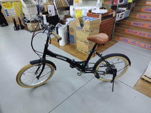 J301★サビキズ有り★折りたたみ自転車★GRAPHIS★6段変速(