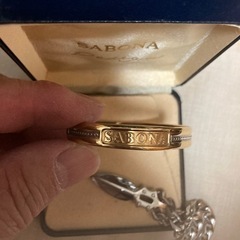 🇬🇧新品訳あり① SABONA LONDON ブレスレットバングル K24 GoldⓂ️サイズの画像