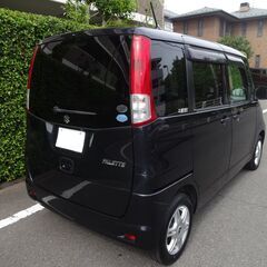込プライス１６万円 パレット リミテッド MK21S 左側パワスラ キセノン 社外アルミ 人気のブラック 本車検２年受渡 機関良好の画像