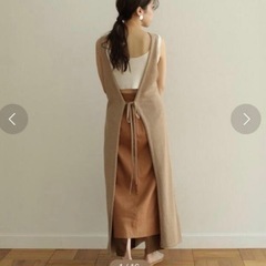 【todayful】ニットエプロンドレス　美品の画像