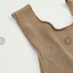 【todayful】ニットエプロンドレス　美品の画像