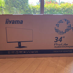 【ほぼ新品】iiyama 34インチ ディスプレイ　モニター　ウ...
