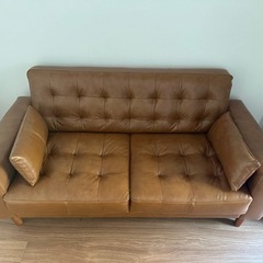 大幅値下げ！】NOCE 【本革】2人掛けソファ