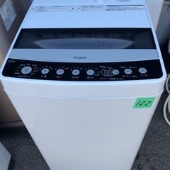 NO 122❗️福岡市内配送設置無料　2020年式 ハイアール 4.5kg 全自動洗濯機 ブラックhaier JW-C45D-K