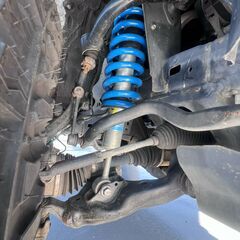 トヨタランドクルーザープラド中期　リフトアップ済み社外ホイール１１インチナビ付の画像