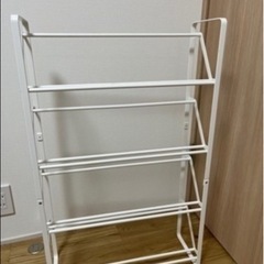山崎実業 スリムシューズラック 4段の画像